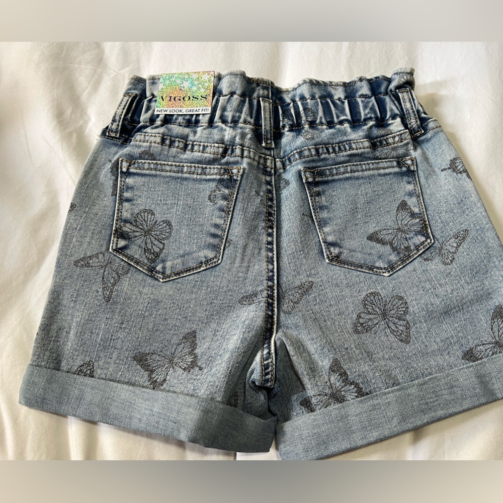 Vigoss Stretch Denim Butterfly Shorts NWT - Picture 6 of 6